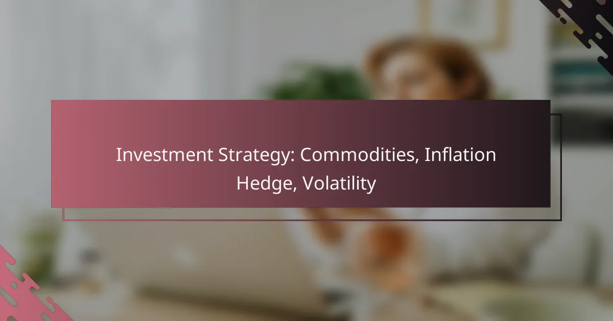 Investment Strategy: Commodities, Inflation Hedge, Volatility